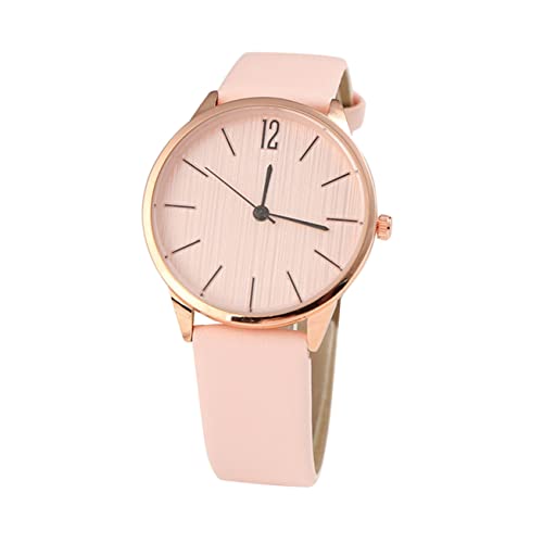 LIFKOME Damen Gürteluhr Freizeituhr Für Mädchen Armbanduhr Aus Glas Kunstleder Und Legierung Schlichtes Design Einstellbare Uhr Für Damen Und Studenten von LIFKOME