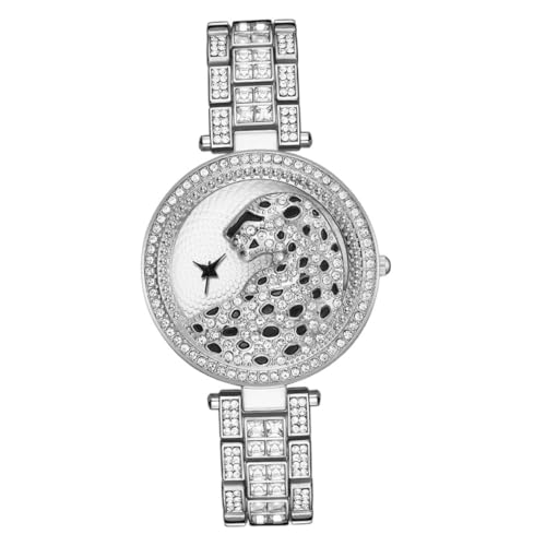 LIFKOME Anschauen bescherung Weihnachten Weihnachten die Uhr replicas Watches smaetwatch Strass Uhr Armbänder für Frauen Damenarmbanduhren Frauen -Bling -Uhr Legierung Silver von LIFKOME