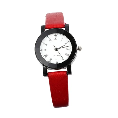 LIFKOME Damenuhr Armbanduhr Kleine Damen Handgelenk Freizeituhr Schlichtes Design Elegant Zu Tragen Langlebiges Bequemes Pu-lederarmband von LIFKOME