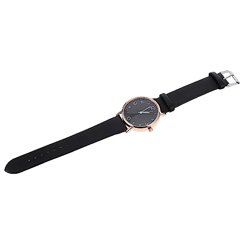 LIFKOME Uhr Für Damen Mit Lederarmband Damenuhr Mit Armband Armbanduhr Für Damen Quarzwerk Modische Uhr Für Gelegenheiten von LIFKOME