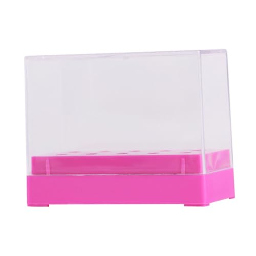 LIFKOME Aufbewahrungsbox Für Nagelbohrer Transparente Organizer Box Für Polierköpfe Kunststoff Display Für Maniküre Zubehör Für Salon Und Heimgebrauch Robustes von LIFKOME