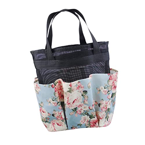 LIFKOME Bad-Organizer Netz-duschtasche Kulturkorb Kompakt Tragbar Für Reisen Spa (himmelblau) von LIFKOME