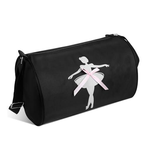 LIFKOME Balettasche Für Mädchen Mit Großem Fassungsvermögen Balletttasche Für Junge Mädchen Mit Reißverschluss-Design Umhängetasche Für Kleine Ballerina-mädchen von LIFKOME
