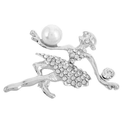 LIFKOME Ballett Tänzerin Brosche Hochwertigem Rhinestone für Mädchen Elegantes Design für Tanzshows und Alltägliche Outfits Perfektes für Ballettliebhaber und Junge Tänzerinnen von LIFKOME