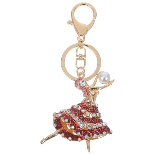 LIFKOME Ballerina Schlüsselanhänger Für Keychain Mit Rhinestones Und Perlen Eleganter Handtaschen- Für Ballettliebhaber Für Tänzerinnen Und Souvenir von LIFKOME