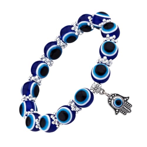 LIFKOME Beaded Evil Eye Armband Blaue Augen Perlen Schmuck Unisex Minimalistisches Design Leicht Tragbar Stilvolles Accessoire für Damen Herren Jungen Mädchen von LIFKOME