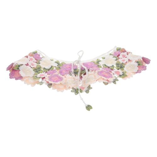 LIFKOME Stylischer Abnehmbarer Kragen Für Damen Farbenfroher Bestickter Falscher Kragen Vielseitig Einsetzbar Als Schal Oder Dekoration Für Blusen Und Kleider Für Jeden Anlass von LIFKOME