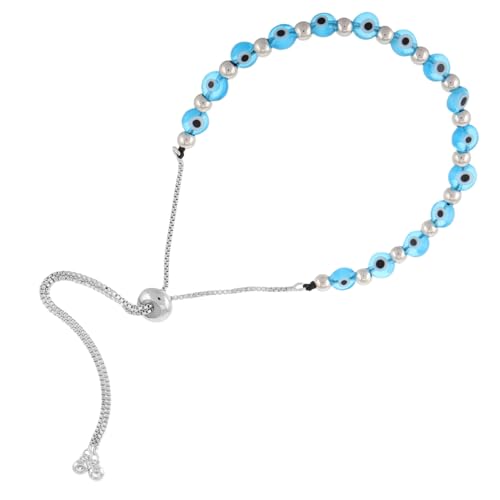 LIFKOME Blaues Evil Eye Armband aus Glasperlen Handgefertigtes Böser Blick Perlenarmband für Damen und Herren Stilvoller Schmuck für Alltag Party und Reise von LIFKOME