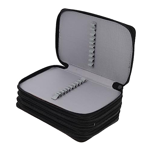 LIFKOME Buntstifttasche 72 Fächer Tragbare Stiftemappe Bleistiftbox für Schule und Künstler von LIFKOME