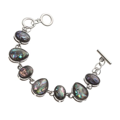 LIFKOME Boho Abalone Muschel Armband Damen Verstellbar Vintage Stil Ethno Schmuck Wristband Chic Accessoire für Alltag und Festival von LIFKOME