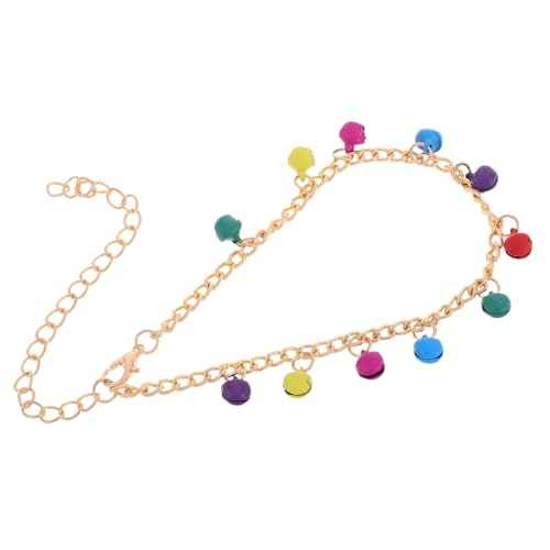 LIFKOME Boho Fußkettchen Damen Verstellbar Bunte Glocken Quaste Kette Sommer Strand Schmuck Modisch Stilvoll Einzigartig Geschenk von LIFKOME
