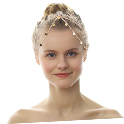 LIFKOME Boho Haarschmuck Vintage Haarband Damen Hochzeit Ethno Stirnband Braut Kopfschmuck Western Headpiece Schmuck für Festival und Party von LIFKOME