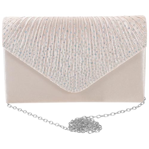 LIFKOME Damen Clutch Braut Taschen Abendtasche Hochzeits Clutch Umschlagtasche Party Tasche Für Abendhandtaschen Kleine Hochzeitstasche Für Damen von LIFKOME