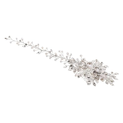 LIFKOME Braut Wasserstrahl Haarkamm mit Funkelnden Strasssteinen Ergonomisches Design Handgefertigt Eleganter Europäischer Stil Hochzeit Haarschmuck für Frauen und Mädchen von LIFKOME