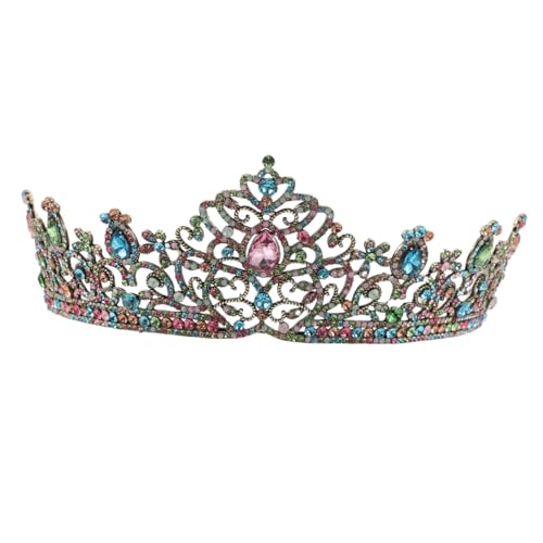 LIFKOME Brautkrone mit Funkelnden Kristallen Tiara aus Legierung Eleganter Haarschmuck für Frauen Hochzeit Abschlussball Party Fotografie Luxuriöses Design Langlebig Braut-accessoire von LIFKOME