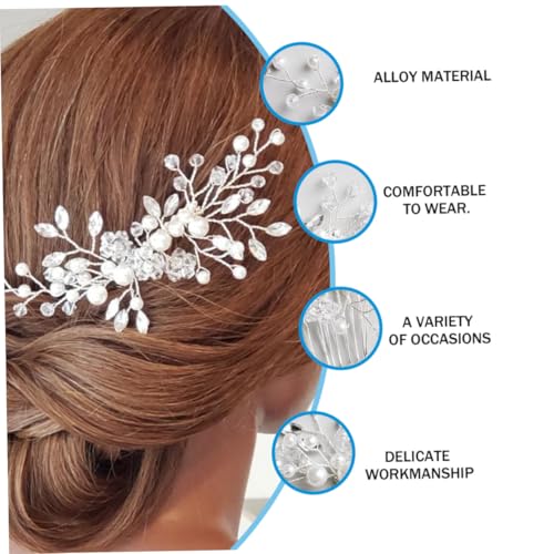 LIFKOME Brautschmuck Perlen Haarkamm Hochzeit Haarschmuck Braut Haarschmuck Haaraccessoire Leicht und Elegant für Hochzeit Party und Festliche Anlässe von LIFKOME