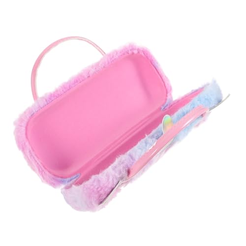 LIFKOME Brillenhalter Für Mädchen Süßes Brillenetui Mit Griff Plüsch-Einhorn-brillenetui Reise-brillenetui Zum Schutz von LIFKOME