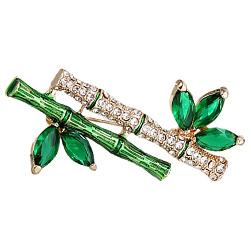 LIFKOME Kleidungsbrosche Strass-bambus-brosche Für Schal Hut Anzug Ornament Broschennadel Anstecknadel Mit Filigraner Verarbeitung von LIFKOME