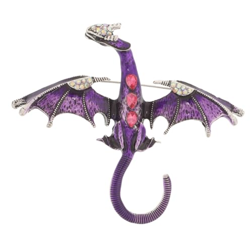 LIFKOME Brosche Drachen Brosche Drachen Anstecknadel Schal Anstecknadel Drache Anstecknadel Kragen Clip Anstecknadel Kleidungsbrosche Niedliche Brosche Hut Brosche Dekorative von LIFKOME