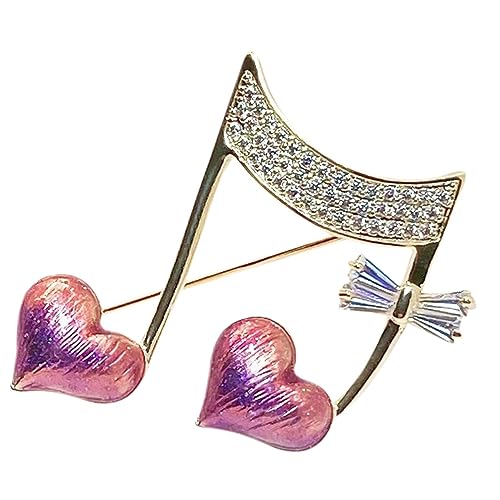 LIFKOME Musiknoten Brosche Für Damen Kreative Brustnadel Accessoire Für Kleidung Taschen Und Hüte Als Für Musikliebhaber von LIFKOME