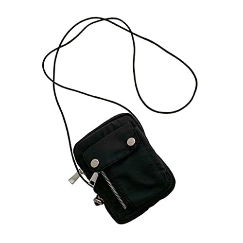 LIFKOME Mini Purse Canvas Damen Umhängetasche Modische Freizeit Schultertasche Für Reisen Shopping Und Outdoor-aktivitäten Schwarz Leicht Und Praktisch von LIFKOME