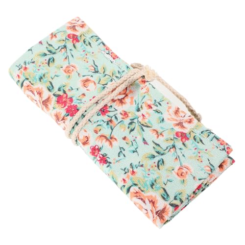 LIFKOME Canvas Pencil Rollmäppchen mit Fächern Große Kapazität Weiche Waschbare Stifterolle Dekorative Federtasche für Künstler Schule und Reise Flexibler Bleistift Organizer Einfach zu LIFKOME Canvas Pencil Rollmäppchen mit Fächern Große Kapazität Weiche Waschbare Stifterolle Dekorative Federtasche für Künstler Schule und Reise Flexibler Bleistift Organizer Einfach zu von LIFKOME