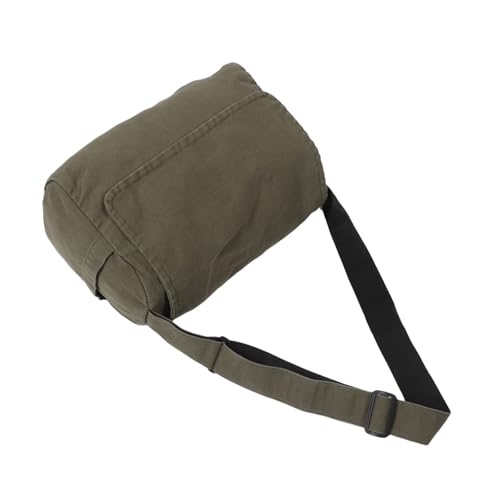 LIFKOME Canvas-tasche Mit Großem Fassungsvermögen Umhängetasche Für Damen Und Herren Büchertasche Und Computertasche Lässige Schultertasche Für Schule Arbeit Und Reisen von LIFKOME
