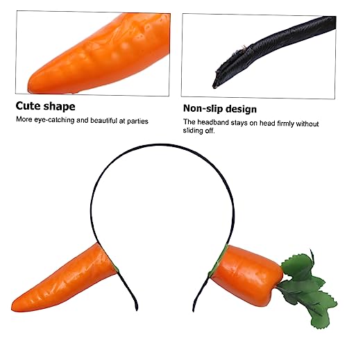 LIFKOME Carrot Decorative Hair Hoops Für Lustiger Karotten-haarreif Für Partys Halloween Und Festivals Robustes Sicheres Material Für Gute Laune von LIFKOME
