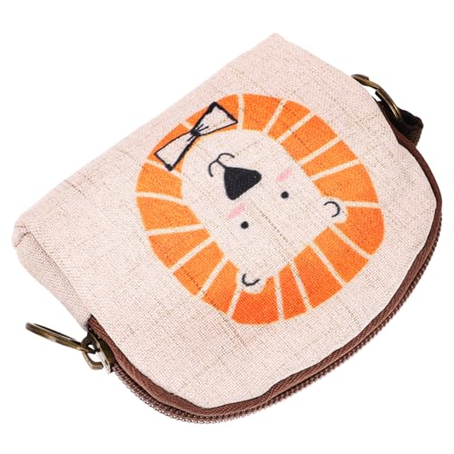 LIFKOME Cartoon Bedrucktes Damen Münzfach aus Robustem Baumwoll-leinen Kleine Geldbörse mit Vielseitigem Karten Schlüsselhalter Handliche Coin Purse für Mädchen und Frauen von LIFKOME