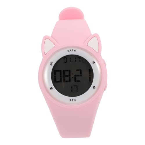 LIFKOME Cartoon Kinderuhr Armbanduhr Für Jungen Und Mädchen Digitale Sportuhr Schullernuhr Für Geburtstagsgeschenke Modisch Und Bequem Rosé von LIFKOME