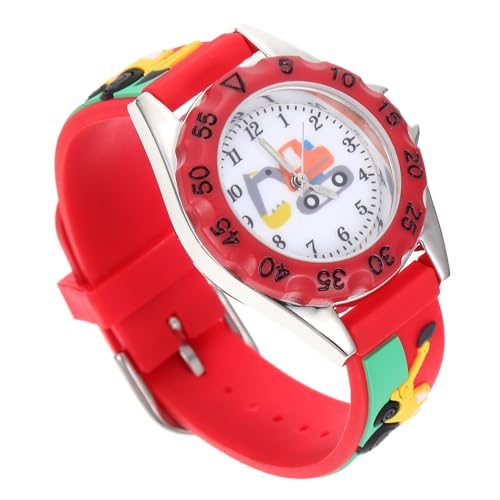 LIFKOME Cartoon Kinderuhr Einstellbare Digitale Armbanduhr Für Jungen Und Mädchen wasserdichte Silikonarmbanduhr Rot Fördert Zeitbewusstsein Bei Kindern von LIFKOME