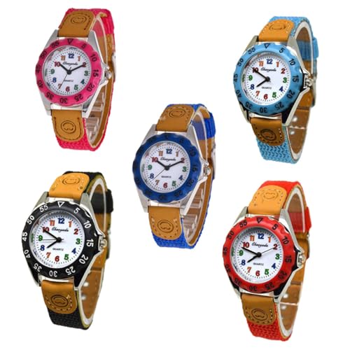 LIFKOME Cartoon Schüler Armbanduhr Für Junge Mädchen Rote Nylon Uhr Mit Präzisem Quarzwerk Niedlichem Design Strapazierfähigem Material Geeignet Für Täglichen Gebrauch von LIFKOME
