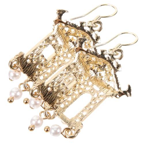 LIFKOME Chinesische Stil Dangle Ohrringe für Damen Trendige Tropfenohrringe mit Aquarelldesign Langlebig Hautfreundlich Modische Ohrhänger für Teenager und Partyaccessoires von LIFKOME