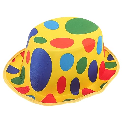 LIFKOME Clownhut Aus Vliesstoff Party-dekohut Clown-bühnenhut Kopfbedeckung Für Kostüm Hut-requisite Für Aufführungen Unisex-clownhut von LIFKOME