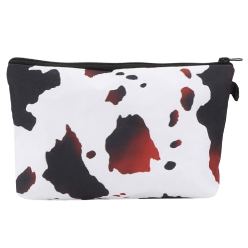 LIFKOME Cow Pattern Kosmetiktasche Reise Make up Tasche Tragbar Kulturbeutel Große Kapazität Stylische Schminktasche für Damen und Herren Outdoor Badezimmer von LIFKOME