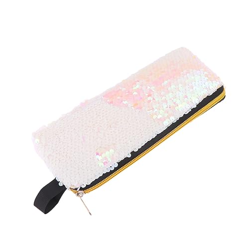 LIFKOME Pailletten Federmäppchen Rosa Glänzend Federtasche Reißverschluss Aufbewahrungsbeutel Für Schreibwaren Als Kosmetiktasche Handytasche Und Münztasche Für Junge Mädchen Und Freunde von LIFKOME