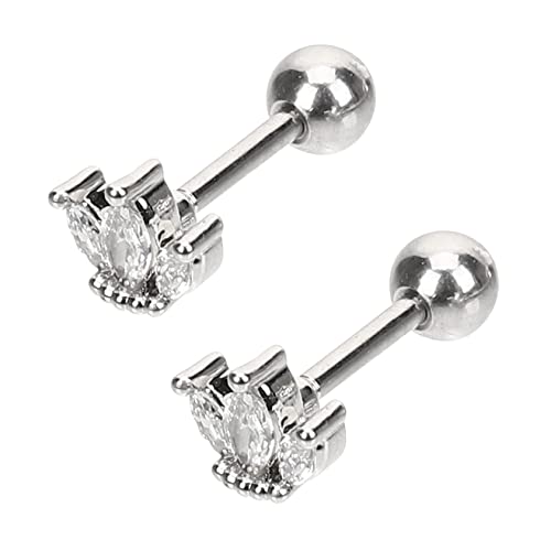 LIFKOME Cross Tragus Ohrstecker aus Zirkonia Mini Piercing Ohrschmuck für Damen Glatte Kanten Modisch und Vielseitig für Alltag und Festival Hypoallergen und Angenehm zu Tragen von LIFKOME
