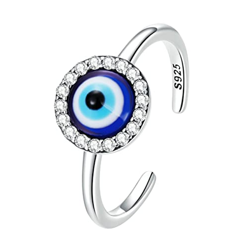 LIFKOME Dämonen Augen Ring Mädchen Offener Ring Damene Böser Blick e Für Frauen Des Bösen Blicks Augen Böser Böser -schmuck e Für Mädchen S925 Sterlingsilber von LIFKOME
