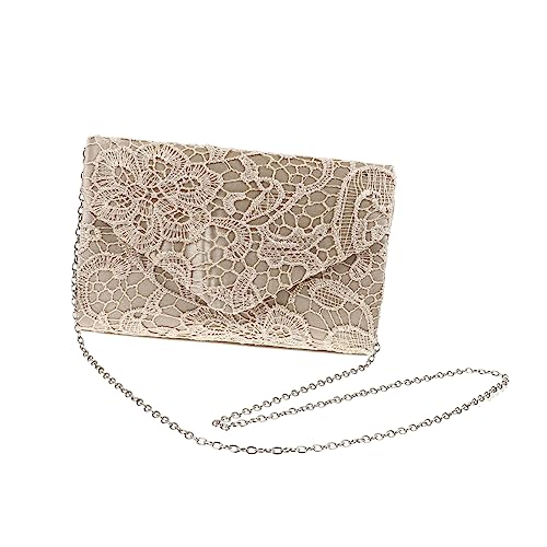 LIFKOME Damen Clutch Tasche Mit Elegantem Spitzenmuster Stilvolle Abendhandtasche Für Bankett Hochzeit Party Und Abschlussball Für Schlüssel Make-up Und Kleine Utensilien von LIFKOME