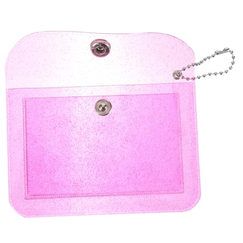 LIFKOME Damen Geldbörse Transparente Karte Und Münztasche Mit Druckknopfverschluss Für Schlüssel Münzen Karten Und Kleine Gegenstände Für Reisen Und Einkäufe von LIFKOME