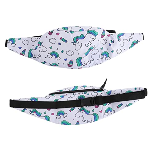 LIFKOME Damen Hüfttasche wasserdichte Gürteltasche Mit Einhorn-Muster Leichte Outdoor Bauchtasche Für Schlüssel Handy Und Kleine Gegenstände Praktisch Für Und von LIFKOME