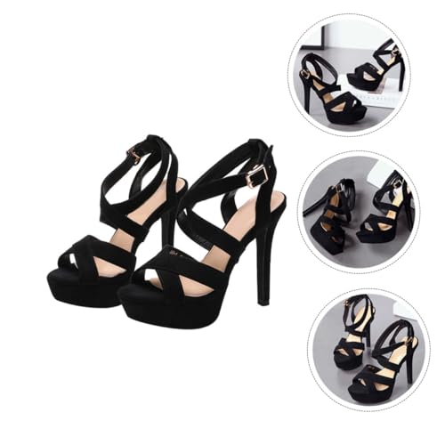 LIFKOME Damen Peep toe High Heels Schwarz Feiner Absatz Modische Sommer Sandalen Stilvoll und Angenehm für Arbeit und Shopping Vielseitig Kombinierbar mit Kleidern und Hosen LIFKOME Damen Peep toe High Heels Schwarz Feiner Absatz Modische Sommer Sandalen Stilvoll und Angenehm für Arbeit und Shopping Vielseitig Kombinierbar mit Kleidern und Hosen von LIFKOME