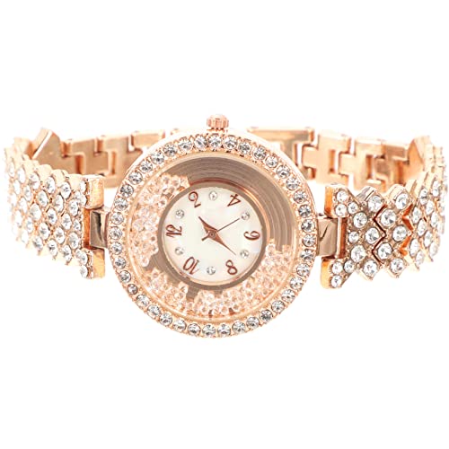 LIFKOME Zarte Frauen Armbanduhr Mit Strass Dekoration Damenuhr Für Freizeit Und Partys Zu Tragen von LIFKOME