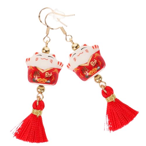 LIFKOME Dangle Ohrringe Damen mit Stilvoller Glückskatze Design Modisch und Vielseitig Perfektes Temperamentvoller Ohrschmuck für Frauen und Alltag von LIFKOME