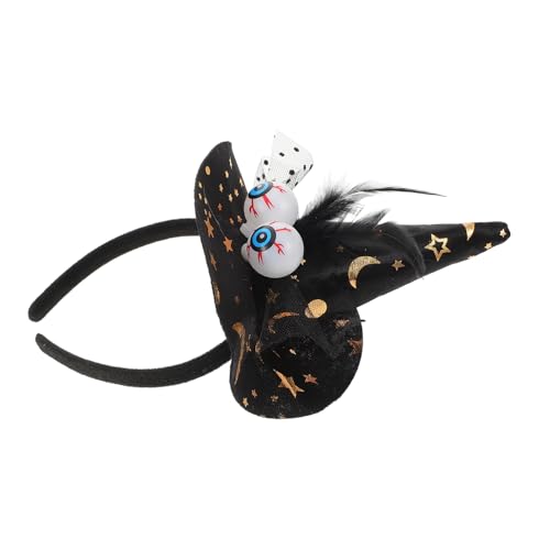 LIFKOME Hexenhut Stirnband Für Halloween Party Dekoration Mit Augapfel Design Für Kostümaccessoires Und Maskerade Kopfbedeckung Für Damen von LIFKOME