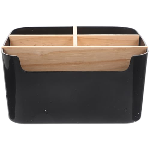 LIFKOME Detachable Bamboo Makeup Organizer Box Desktop Cosmetics Storage Case With Compartments Multifunctional Sundries Holder For Home Lipstick Brushes Square Design von LIFKOME