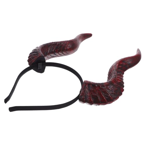 LIFKOME Detachable Halloween Teufelshorn Haarreif Verstellbares DIY Dämonen Haaraccessoire aus Langlebigem Resin Universalgröße für Cosplay Maskenball Festliche Verkleidung von LIFKOME