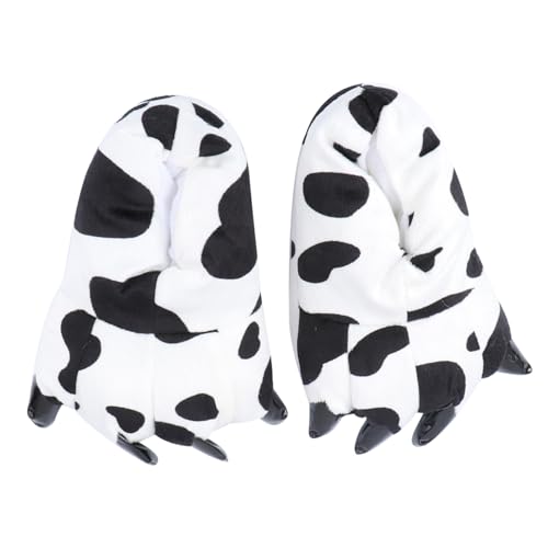 LIFKOME 1Paar Warme Cartoon Dinosaurier Hausschuhe für Männer Rutschfeste Pfoten-design Slipper Gemütliche Indoor-schuhe Winter-pantoffeln für Zuhause von LIFKOME