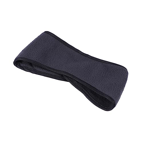 LIFKOME Unisex Fleece Ohrenschutz Doppeltes -stirnband Mit Verstellbarem Design Für Und Für Outdoor-aktivitäten Wie Laufen Radfahren Und Skifahren Dunkelgrau von LIFKOME
