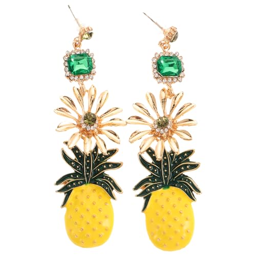 LIFKOME Ohrring Legierung Baumelnder Ohrschmuck Dekoration Einzigartiges Design Ananas-ohr Ohrhänger Ohrhänger Für Frauen Freundin Ehefrau von LIFKOME